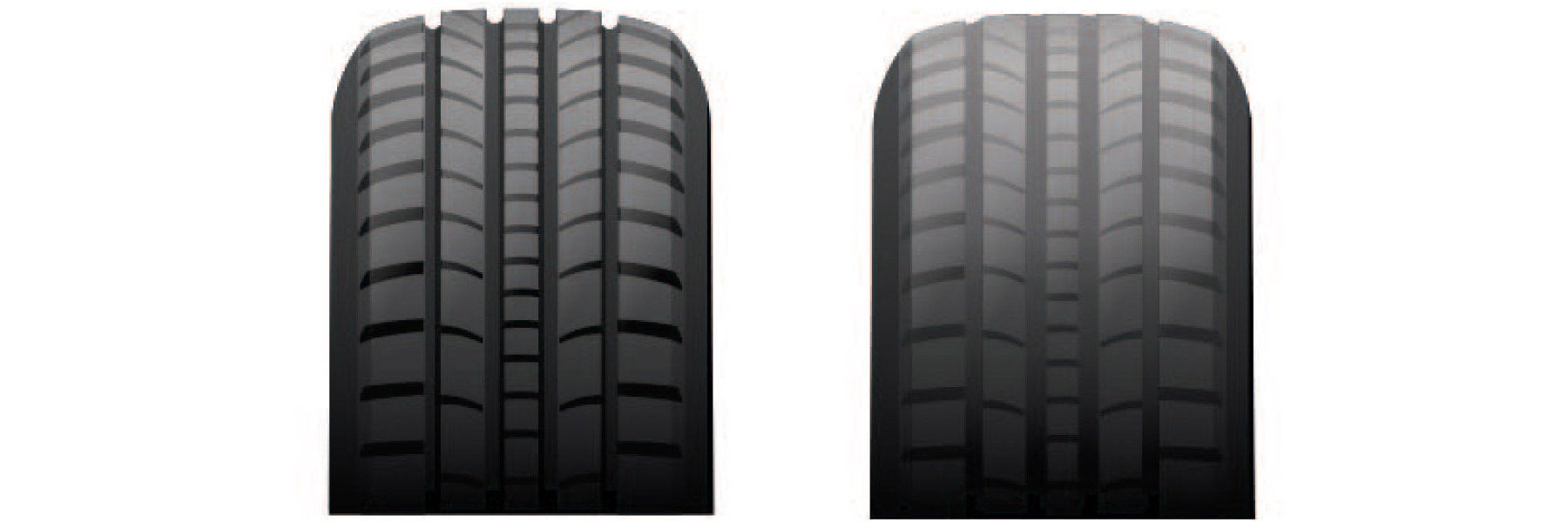 Tire tread depth comparison at Courtesy Kia in Altoona PA