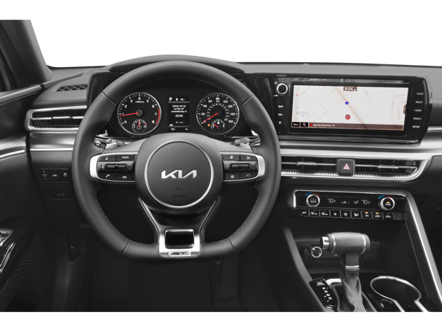 Steering wheel view inside of a 2024 Kia K5 | Battery service in Altoona, PA | Altoona Courtesy Kia