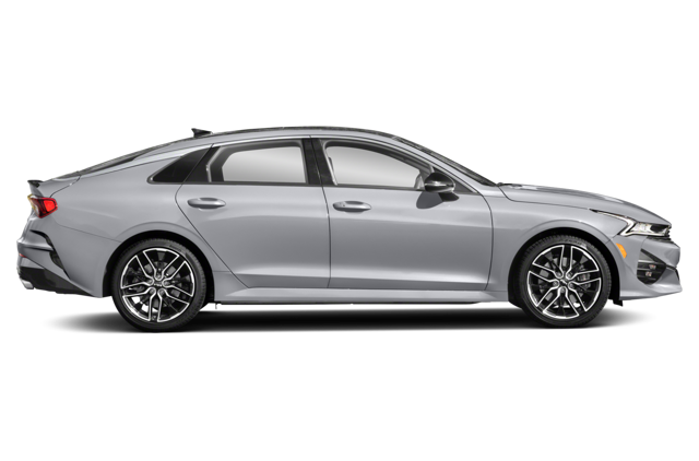 Profile view of a silver 2024 Kia K5 | Kia dealer in Altoona, PA | Altoona Courtesy Kia 