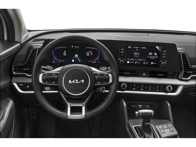 Steering wheel and dashboard view in a  2024 Kia Sportage | Kia dealer in Altoona, PA | Altoona Courtesy Kia