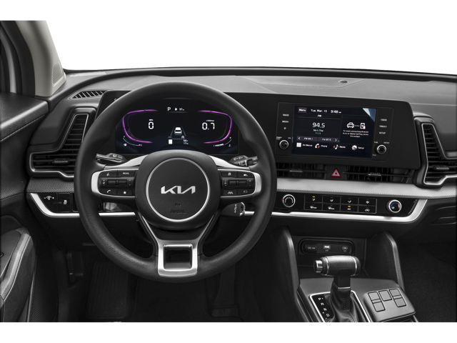 Steering wheel and dashboard view in a 2024 Kia Sportage | Kia dealer in Altoona, PA | Altoona Courtesy Kia