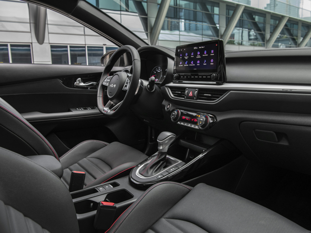 Front seat and dashboard view in a 2024 Kia Forte | Kia dealer in Altoona, PA | Altoona Courtesy Kia