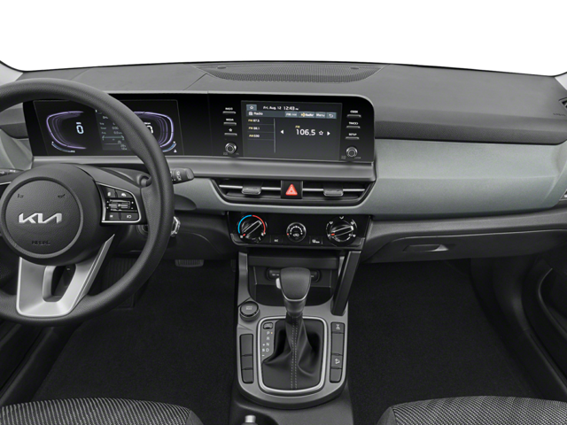 Close view of the steering wheel and dashboard in a 2024 Kia Seltos | Kia dealer in Altoona, PA | Altoona Courtesy Kia