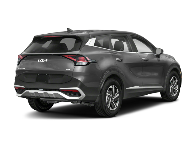 Rear profile view of a gray 2024 Kia Sportage Hybrid | Kia dealer in Altoona, PA | Altoona Courtesy Kia